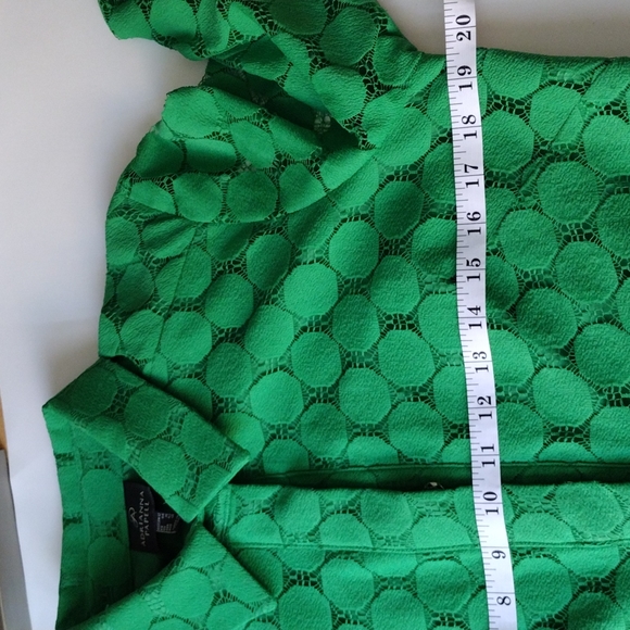 Adrianna Papell, 3/4 sleeves , green dress,M. - Picture 12 of 14